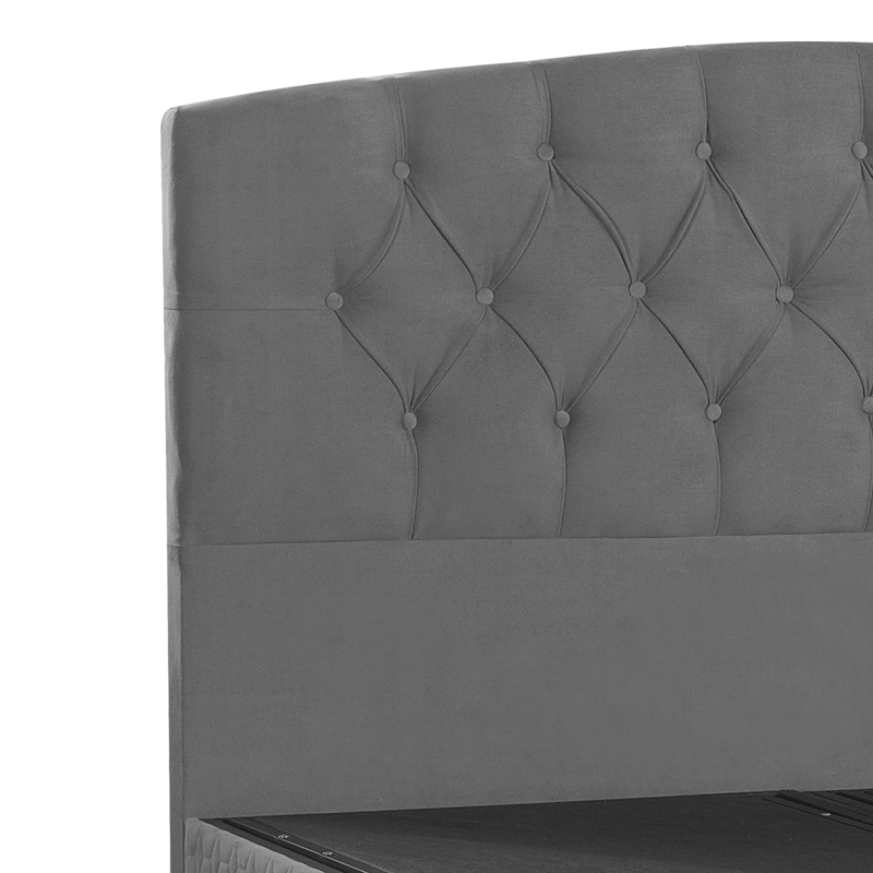 Κρεβάτι Lanse pakoworld διπλό με αποθηκευτικό χώρο ανθρακί 160x200εκ 3