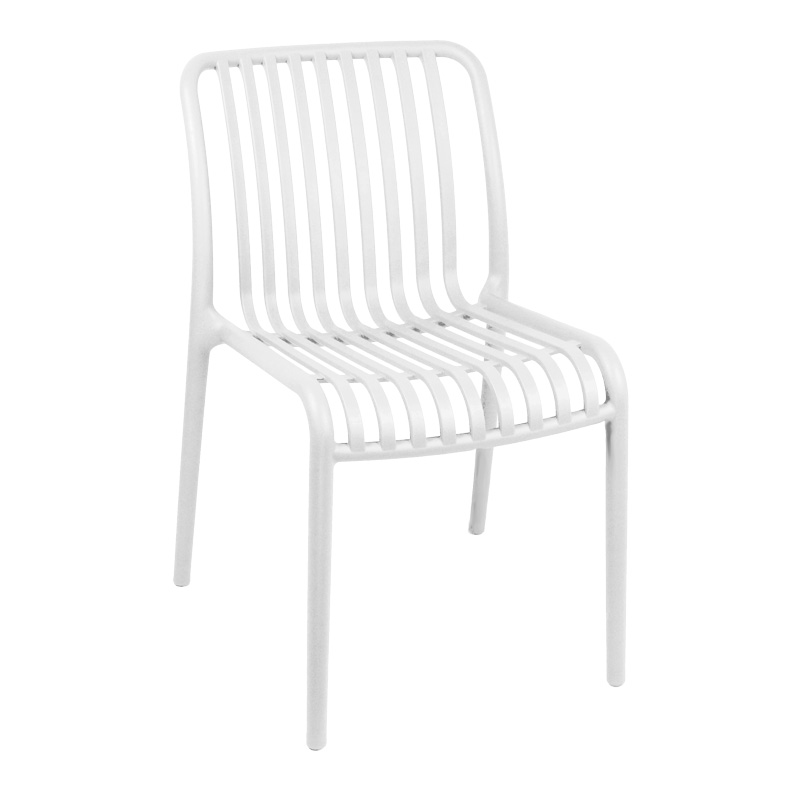 Καρέκλα Zoi pakoworld pp σε λευκή απόχρωση 42x58x79εκ 1