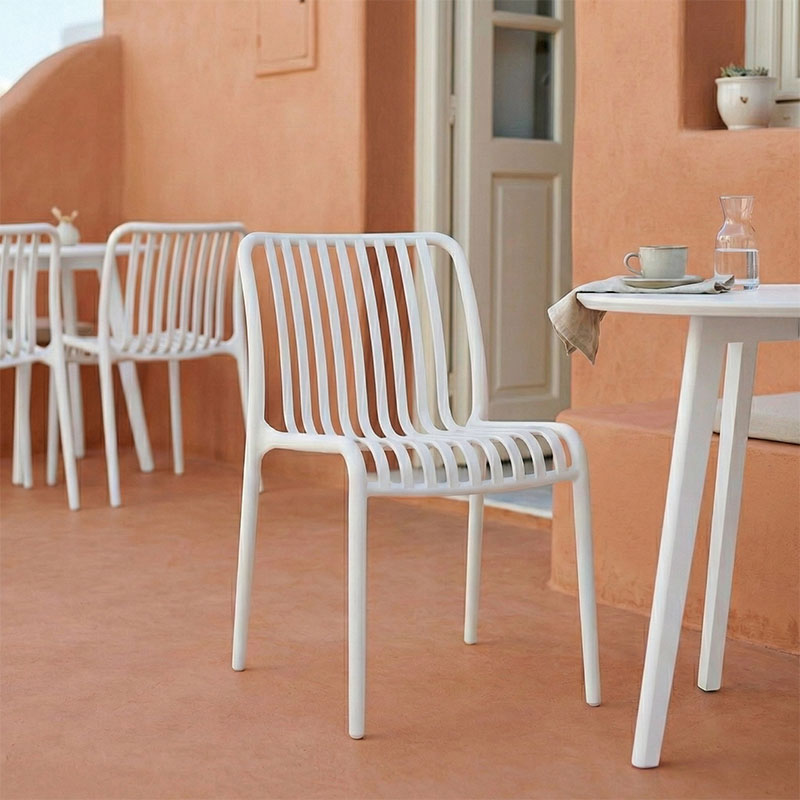 Καρέκλα Zoi pakoworld pp σε λευκή απόχρωση 42x58x79εκ 2