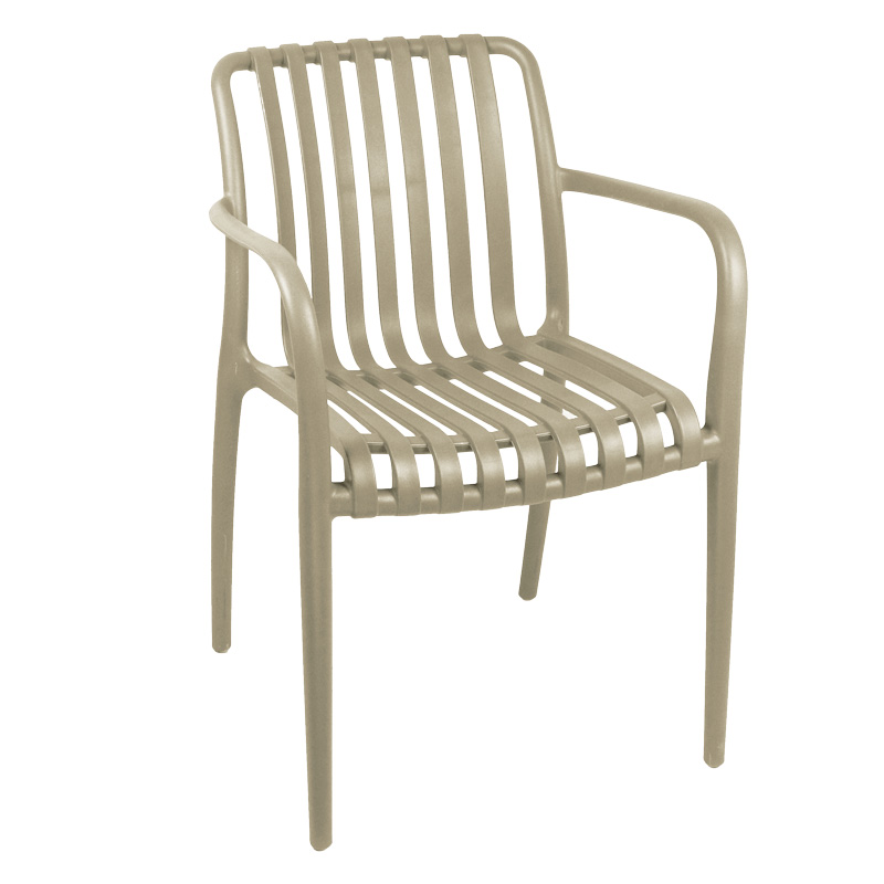 Πολυθρόνα Zoi pakoworld pp σε cappucino απόχρωση 58.5x54x80εκ 1