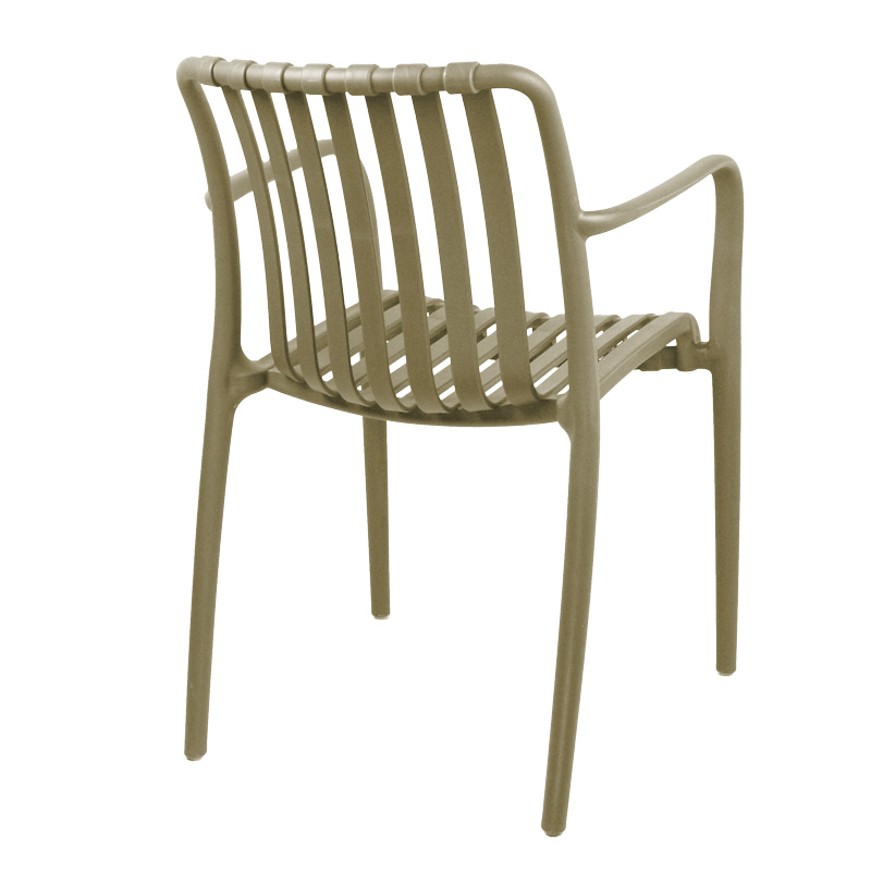 Πολυθρόνα Zoi pakoworld pp σε cappucino απόχρωση 58.5x54x80εκ 3