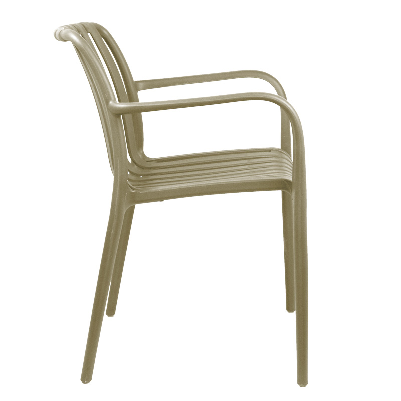 Πολυθρόνα Zoi pakoworld pp σε cappucino απόχρωση 58.5x54x80εκ 4