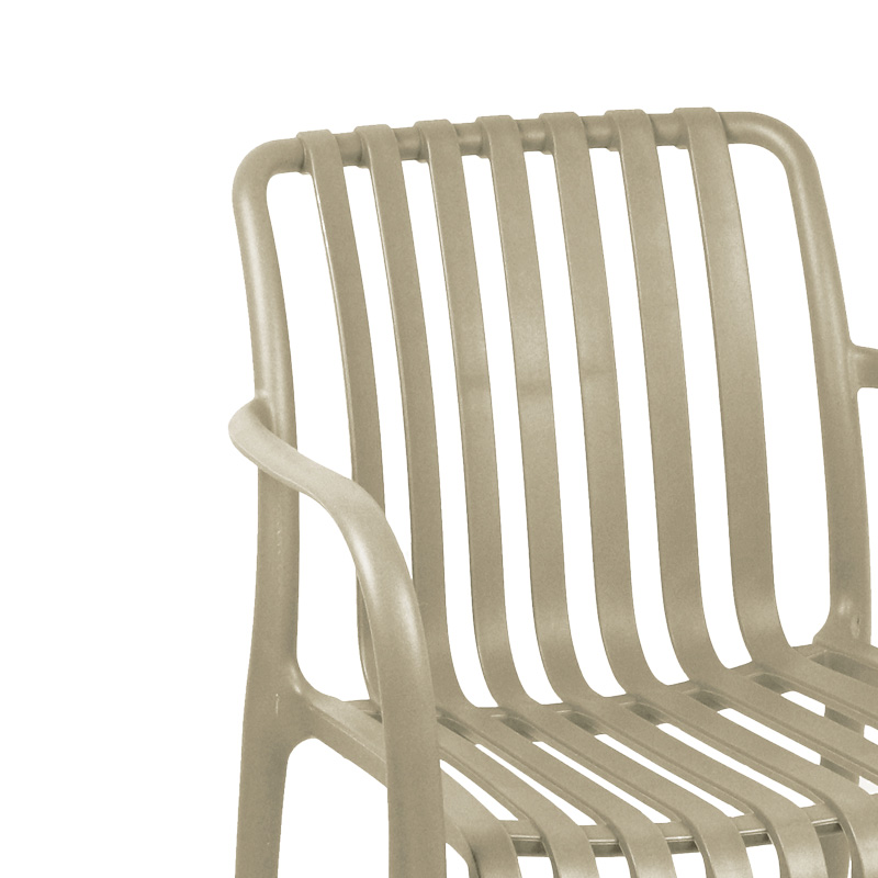 Πολυθρόνα Zoi pakoworld pp σε cappucino απόχρωση 58.5x54x80εκ 6
