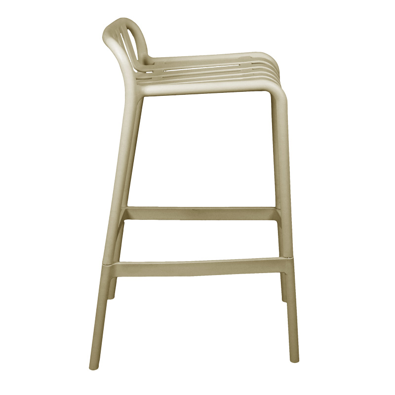 Σκαμπό μπαρ Zoi pakoworld pp σε απόχρωση cappucino 36x56x87εκ 3