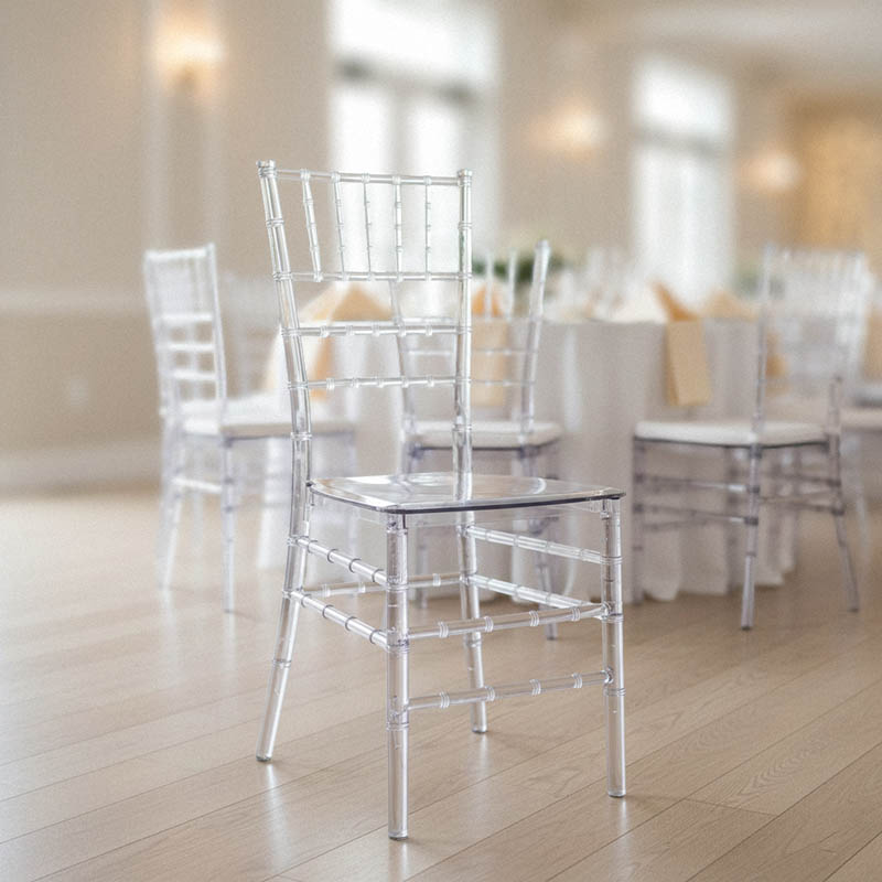 Καρέκλα Tiffany pakoworld διάφανο pc 38x38.5x88εκ 2