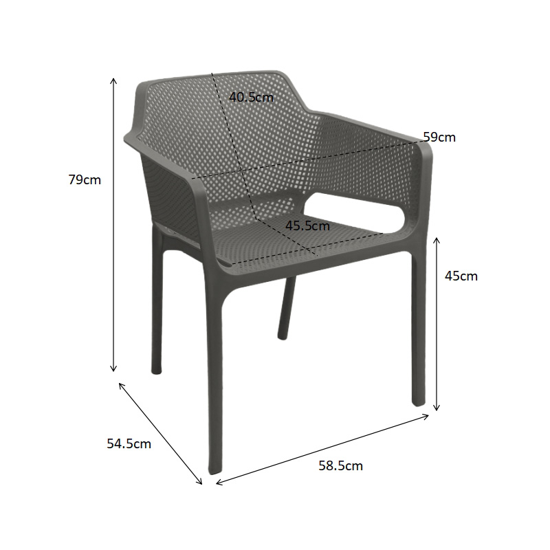 Πολυθρόνα Oviez pakoworld pp σε cappuccino απόχρωση 59x58x79εκ 6