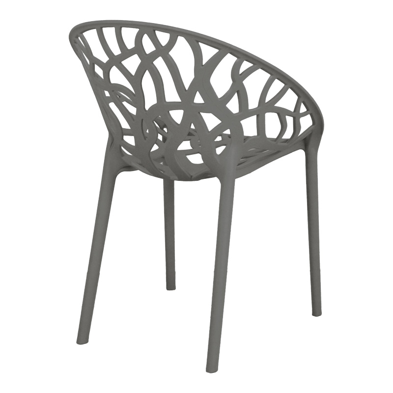 Πολυθρόνα Daren pakoworld pp σε ανθρακί απόχρωση 59x60x79,5εκ 3
