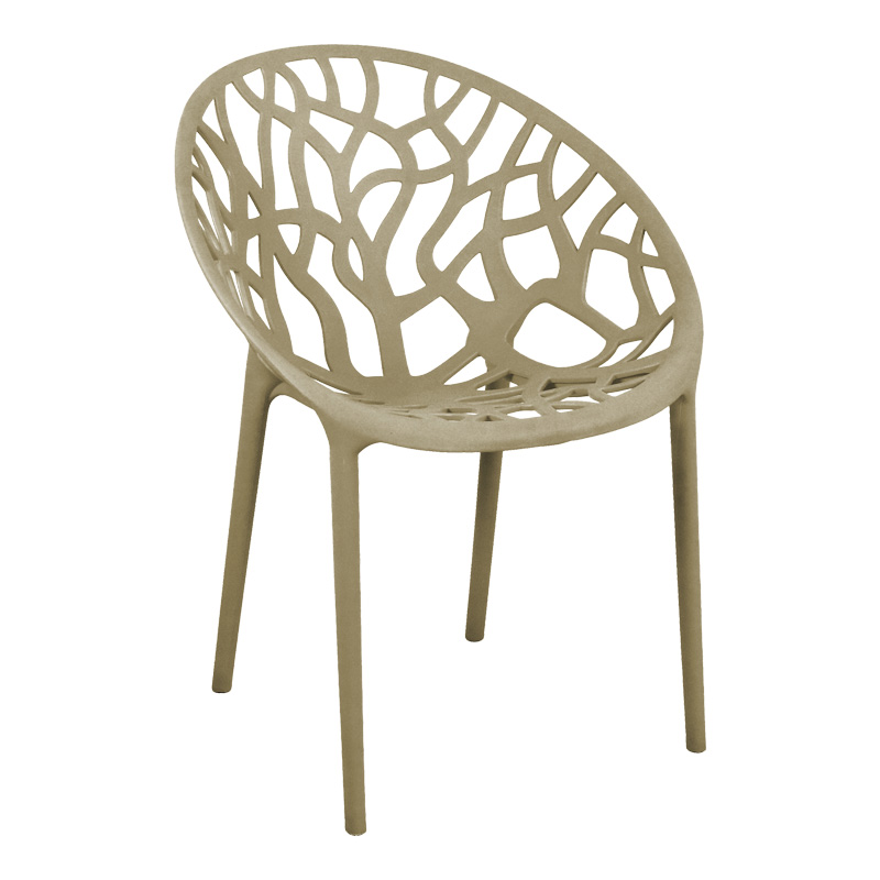 Πολυθρόνα Daren pakoworld pp σε cappuccino απόχρωση 59x60x79,5εκ 1