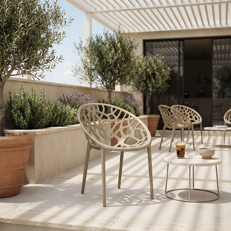Πολυθρόνα Daren pakoworld pp σε cappuccino απόχρωση 59x60x79,5εκ 2