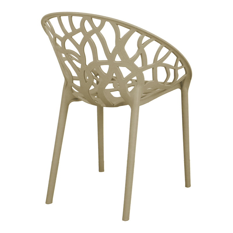 Πολυθρόνα Daren pakoworld pp σε cappuccino απόχρωση 59x60x79,5εκ 3