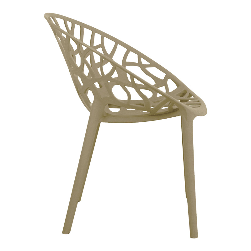 Πολυθρόνα Daren pakoworld pp σε cappuccino απόχρωση 59x60x79,5εκ 4