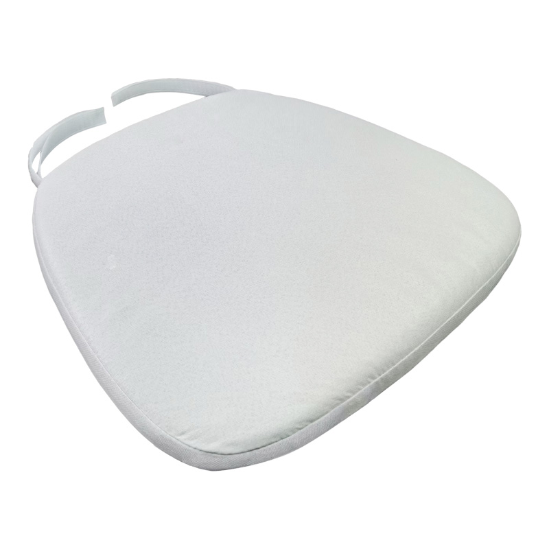 Μαξιλάρι Tiffany pakoworld ύφασμα σε λευκή απόχρωση 40.5x38.5x4εκ 1