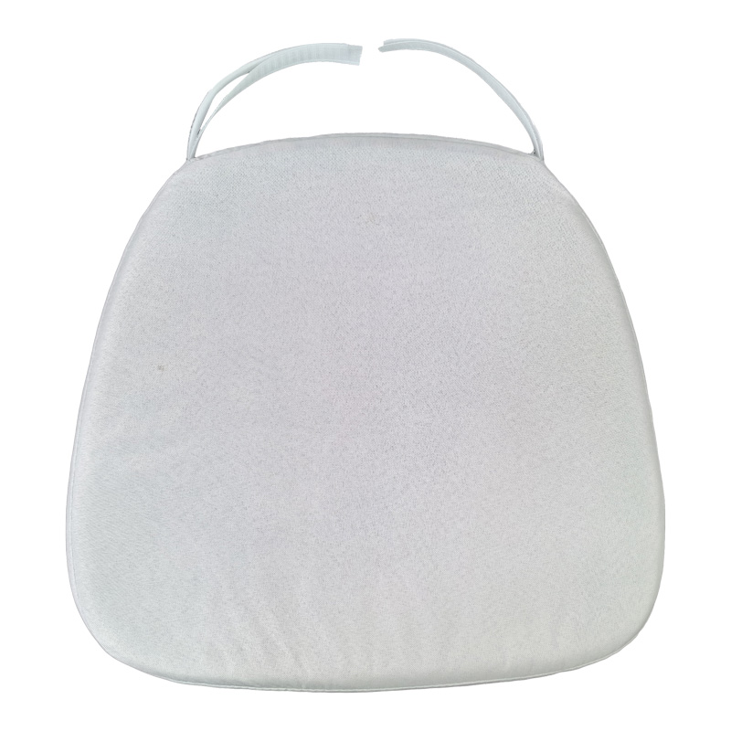 Μαξιλάρι Tiffany pakoworld ύφασμα σε λευκή απόχρωση 40.5x38.5x4εκ 2