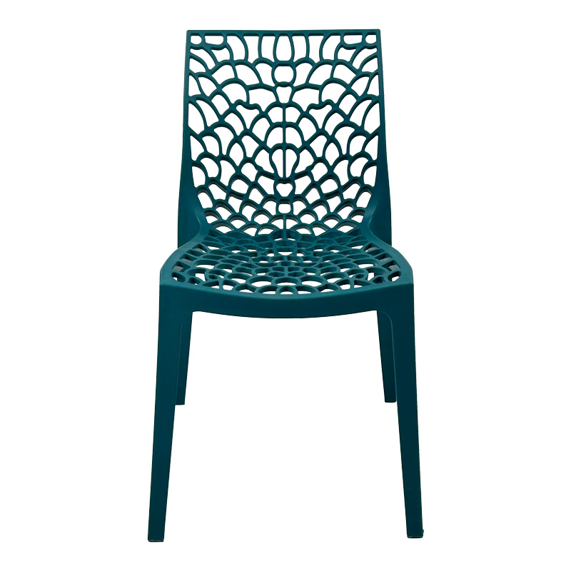 Καρέκλα στοιβαζόμενη Hush pakoworld pp σε μπλε απόχρωση 41x53x80.5εκ 5