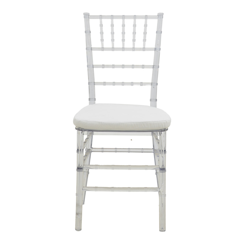 Καρέκλα Tiffany pakoworld με μαξιλάρι διάφανο pc 38x38.5x88εκ 4