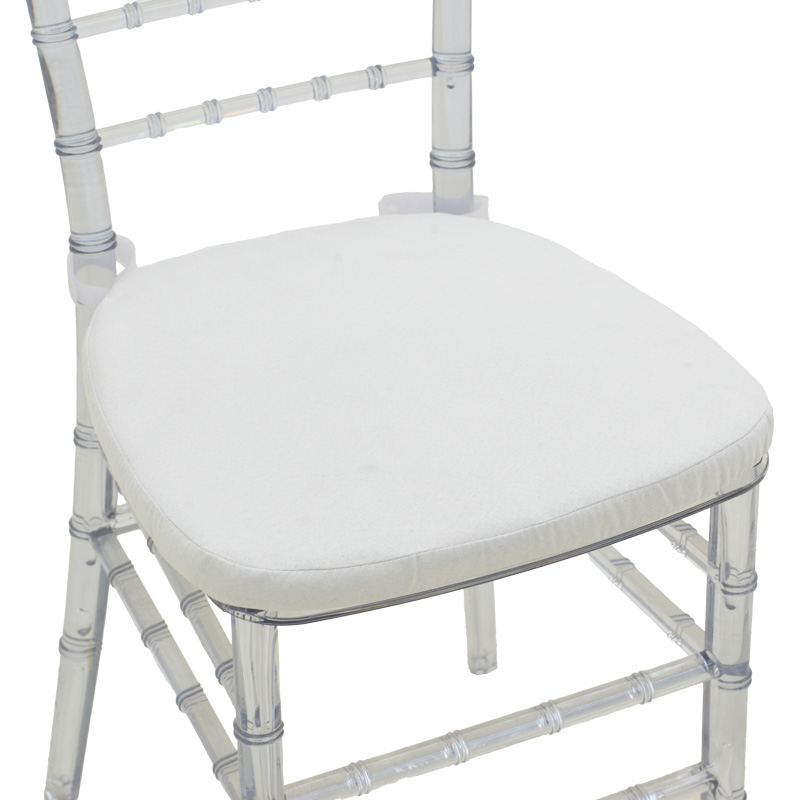 Καρέκλα Tiffany pakoworld με μαξιλάρι διάφανο pc 38x38.5x88εκ 6