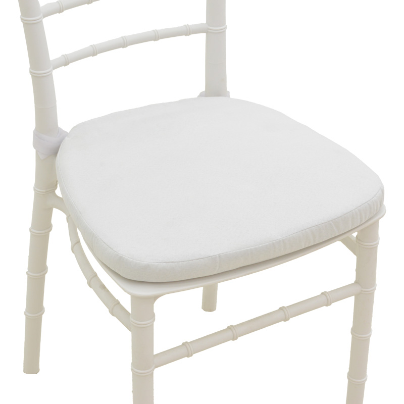 Καρέκλα Tiffany pakoworld με μαξιλάρι pp σε λευκή απόχρωση 40x40x88εκ 6