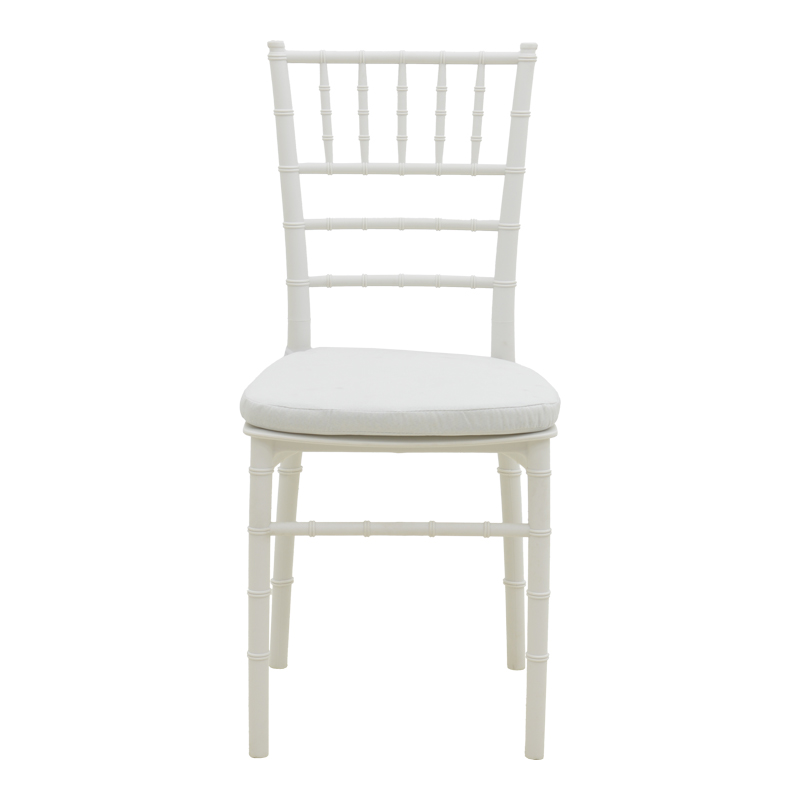 Καρέκλα Tiffany I pakoworld με μαξιλάρι pp σε λευκή απόχρωση 39.5x46.5x87εκ 5