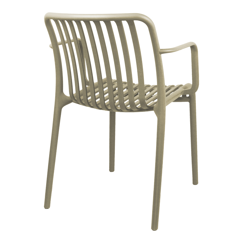 Πολυθρόνα Zoi pakoworld pp cappuccino 54x57.5x79εκ 3