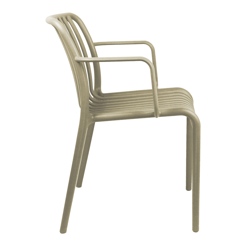 Πολυθρόνα Zoi pakoworld pp cappuccino 54x57.5x79εκ 4