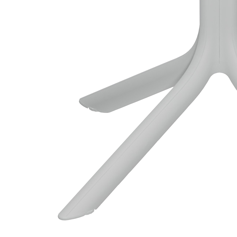 Τραπέζι Groovy pakoworld pp διατρητο λευκό 60x60x76εκ 3