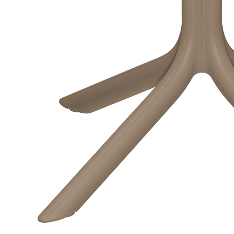 Τραπέζι Groovy pakoworld pp διατρητο cappuccino 60x60x76εκ 3