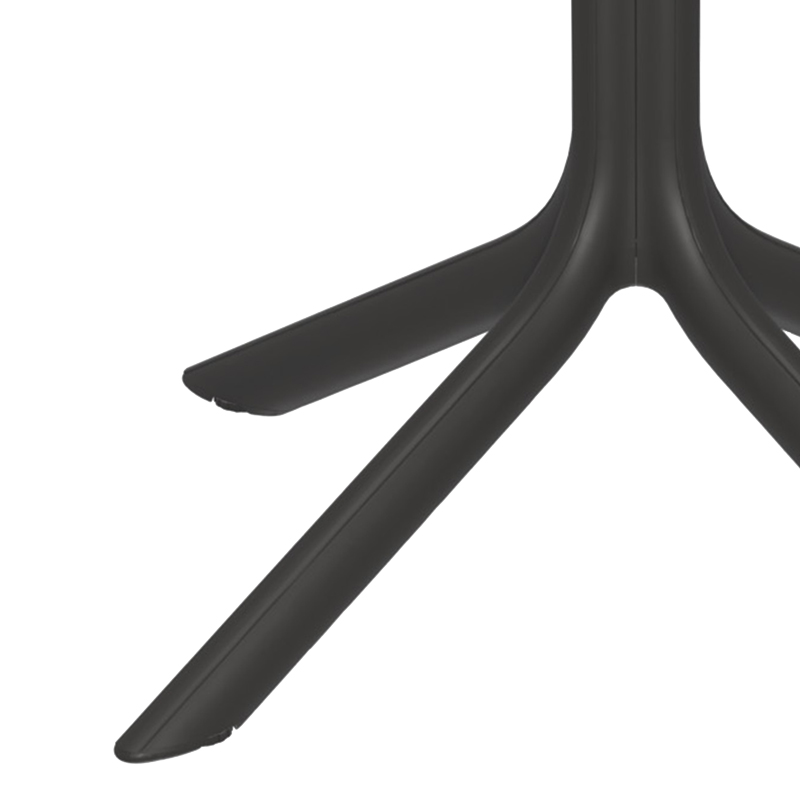 Τραπέζι Groovy pakoworld διατρητο pp ανθρακί 80x80x74εκ 3