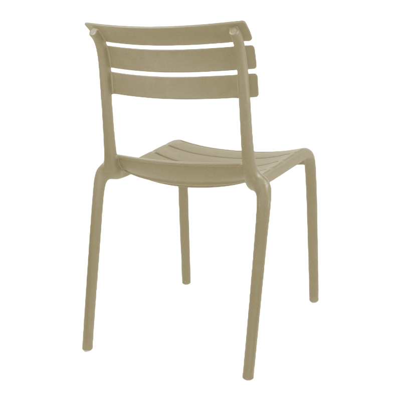 Καρέκλα Almea pakoworld στοιβαζόμενη pp cappuccino 42.5x55.5x82εκ 3