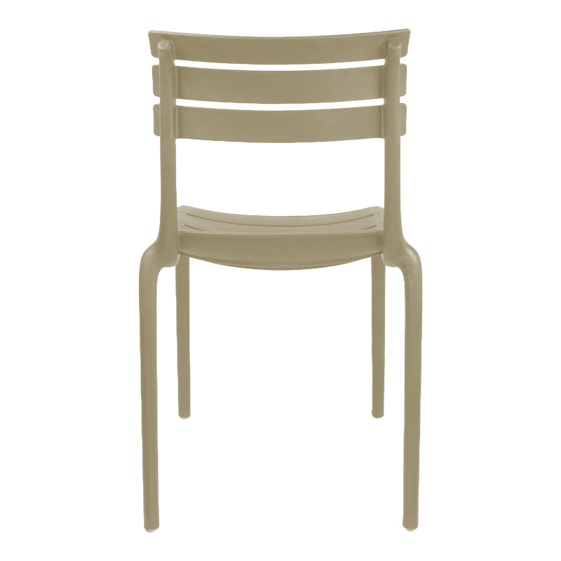 Καρέκλα Almea pakoworld στοιβαζόμενη pp cappuccino 42.5x55.5x82εκ 6