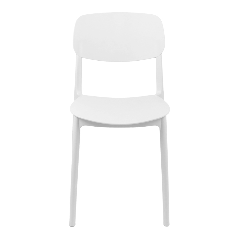Καρέκλα Berdian pakoworld στοιβαζόμενη pp λευκό 38x49x79εκ 4