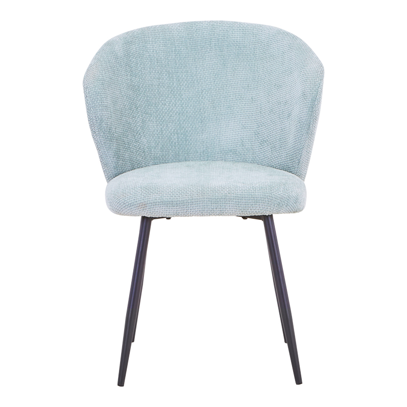 Καρέκλα Karg pakoworld σιέλ ύφασμα-πόδι μαύρο μέταλλο 57x62x80εκ 4