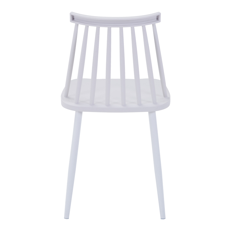 Καρέκλα Aurora I pakoworld pp σε λευκή απόχρωση-πόδι μεταλλικό λευκό 43x48x79εκ 4