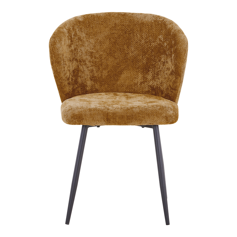 Καρέκλα Karg pakoworld camel ύφασμα-πόδι μαύρο μέταλλο 57x62x80εκ 4