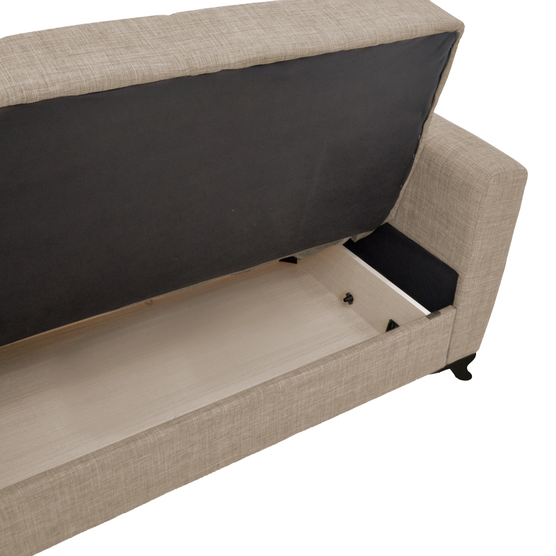 Σετ σαλονιού 2τεμ Modesto pakoworld ύφασμα σε ανοιχτή καφέ απόχρωση 8