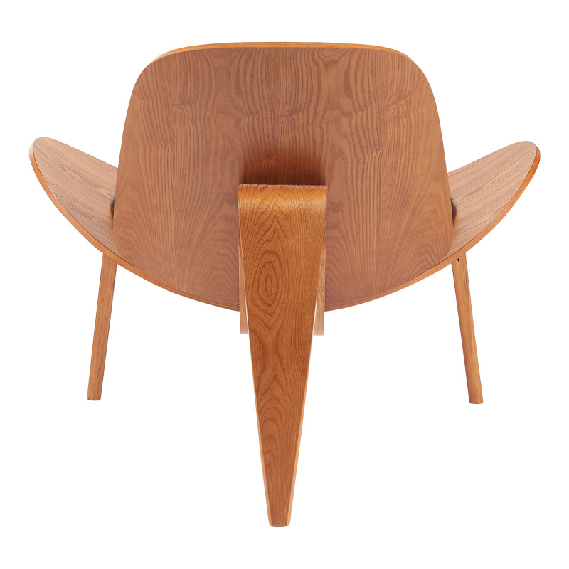 Πολυθρόνα Vilma pakoworld PU μαύρο- plywood καρυδί 90x76.5x74.5εκ 5