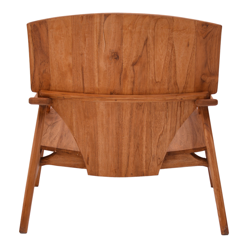 Πολυθρόνα Brazin pakoworld φυσικό teak ξύλο 67x76x78.5εκ 6