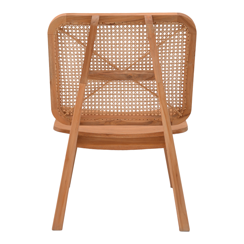 Πολυθρόνα Viborg pakoworld φυσικό teak ξύλο-φυσικό rattan 60x75x87εκ 7