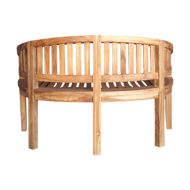 Καναπές διθέσιος Coren pakoworld φυσικό teak ξύλο 130x61x87εκ 5