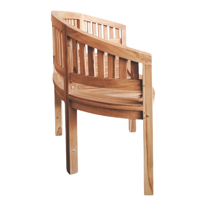 Καναπές τριθέσιος Coren pakoworld φυσικό teak ξύλο 150x61x87εκ 4