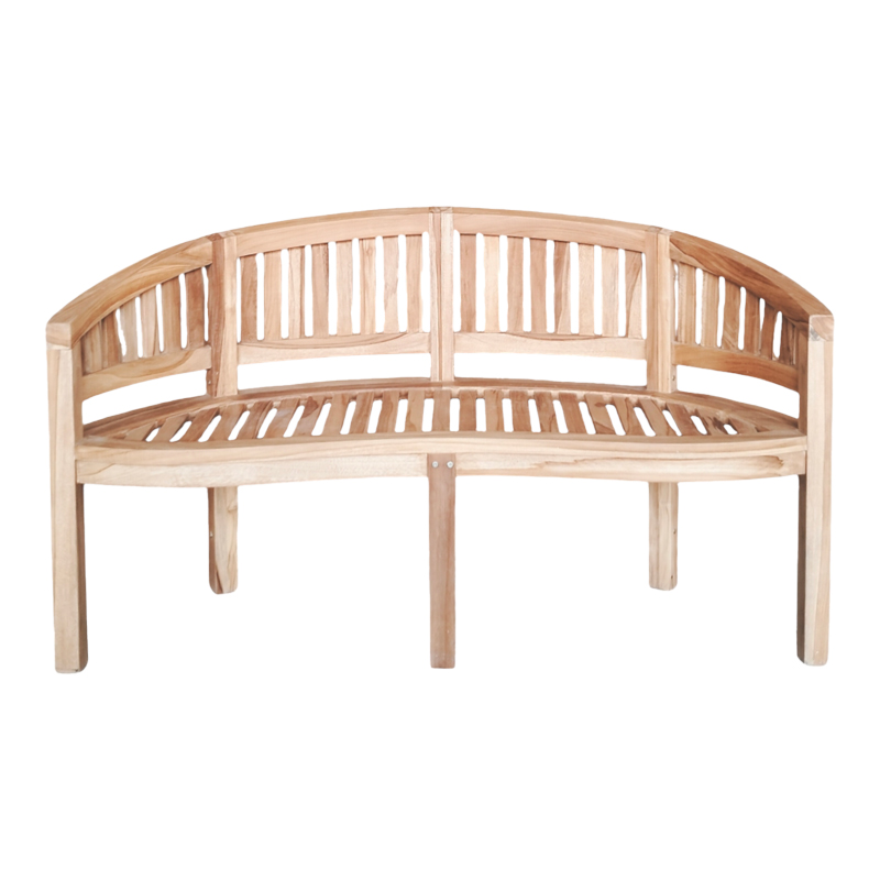 Καναπές τριθέσιος Coren pakoworld φυσικό teak ξύλο 150x61x87εκ 5