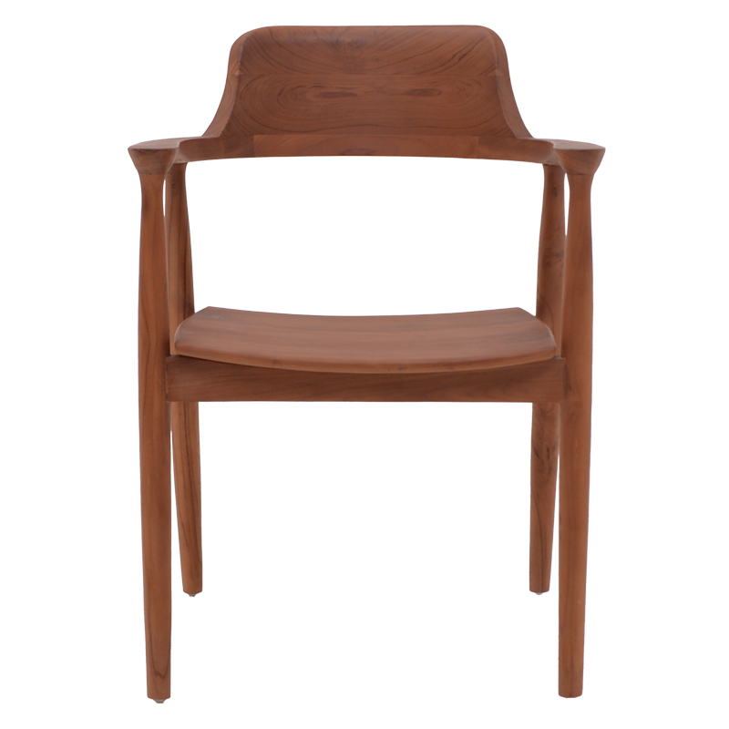 Πολυθρόνα Jambene pakoworld teak ξύλο σε καρυδί απόχρωση 57x54x79εκ 6