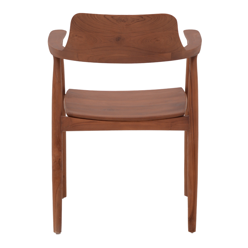 Πολυθρόνα Jambene pakoworld teak ξύλο σε καρυδί απόχρωση 57x54x79εκ 7