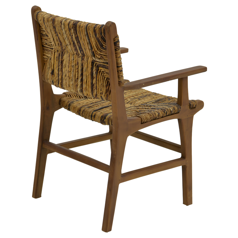 Πολυθρόνα Refane pakoworld φυσικό teak ξύλο-ψάθα 55x60x85εκ 4