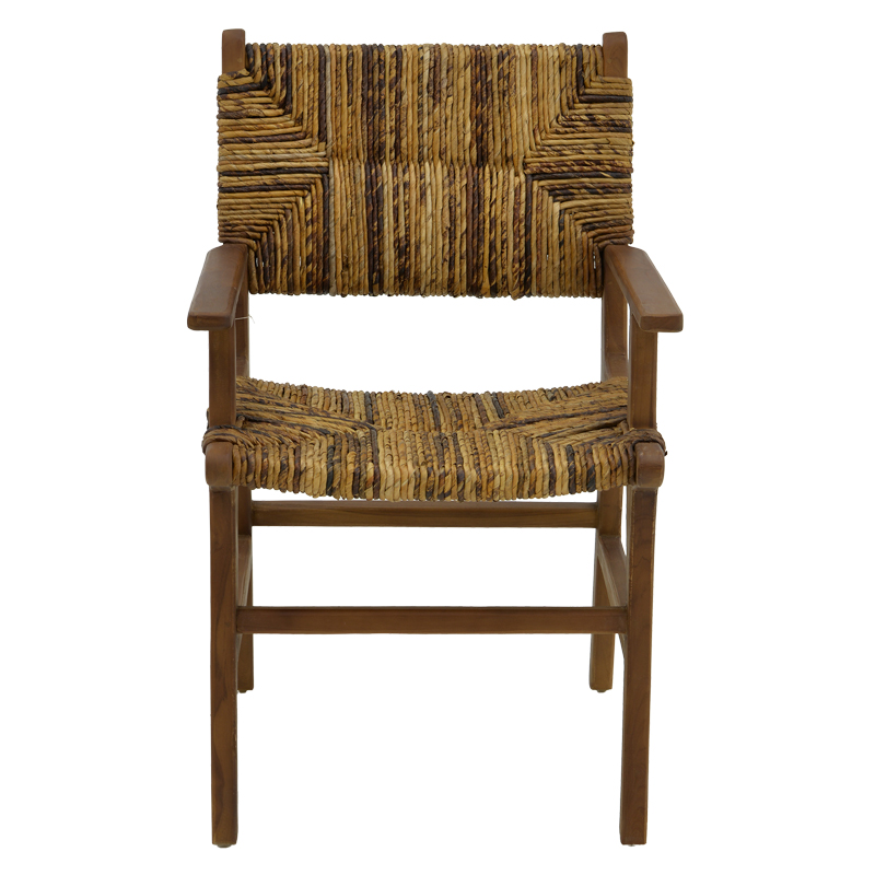 Πολυθρόνα Refane pakoworld φυσικό teak ξύλο-ψάθα 55x60x85εκ 6