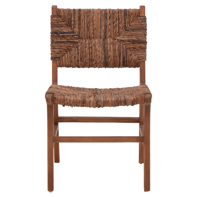 Καρέκλα Refane pakoworld σκελετός teak ξύλο με ψάθα σε καρυδί απόχρωση 50x58x85εκ 5