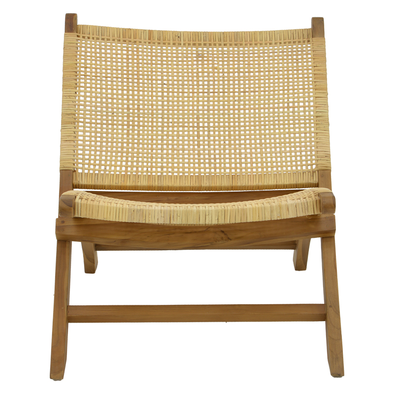 Πολυθρόνα Jerenze pakoworld φυσικό teak ξύλο-φυσικό rattan 65x78x68εκ 5