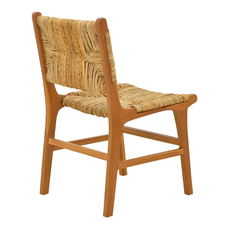Καρέκλα Refane pakoworld σκελετός teak ξύλο με ψάθα σε φυσική απόχρωση 50x58x85εκ 3