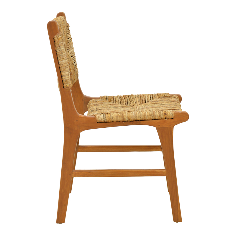Καρέκλα Refane pakoworld σκελετός teak ξύλο με ψάθα σε φυσική απόχρωση 50x58x85εκ 4
