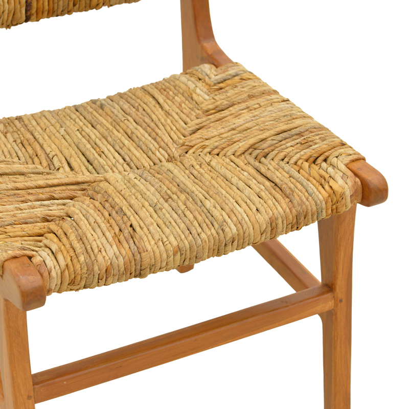 Καρέκλα Refane pakoworld σκελετός teak ξύλο με ψάθα σε φυσική απόχρωση 50x58x85εκ 8