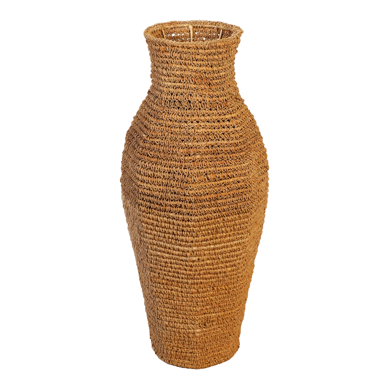 Βάζο Wamer Inart γιούτα σε φυσική απόχρωση 35x35z85εκ 1